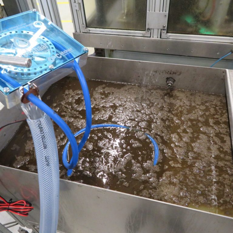 Ölskimmer im Einsatz, Schlauchskimmer, Graushaar GmbH